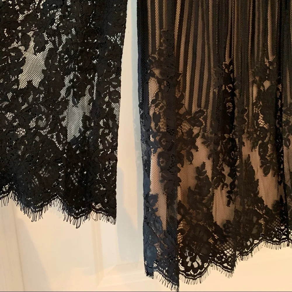 💞3 for $50💞BCBGMAXAZRIA black lace babydoll mini dress size Medium - Picture 12 of 14